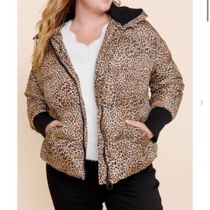 Amelia Cropped Puffer Jacket EUC